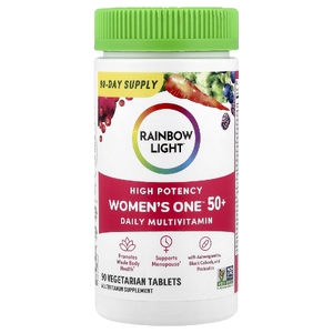 Rainbow Light, Women's One™, мультивитамины для ежедневного приема старше 50 лет, высокая эффективность, 90 вегетарианских таблеток
