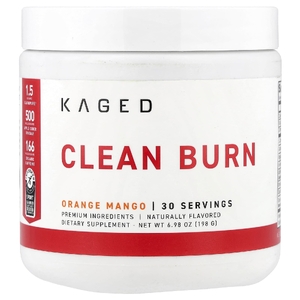 Kaged, Clean Burn, со вкусом апельсина и манго, 198 г (6,98 унции)