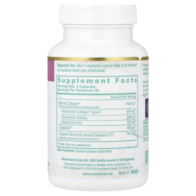 Paradise Herbs, Whole-Woman®, коллаген, 120 вегетарианских капсул