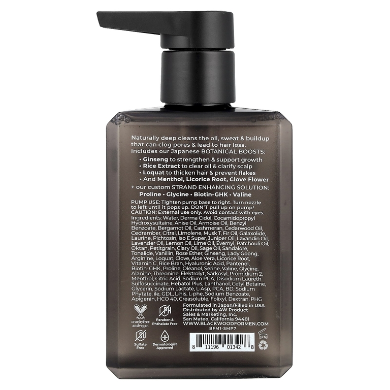 Blackwood For Men, Active Man Daily, шампунь для нормальных, жирных или истонченных волос, 200 мл (7 жидк. Унций)