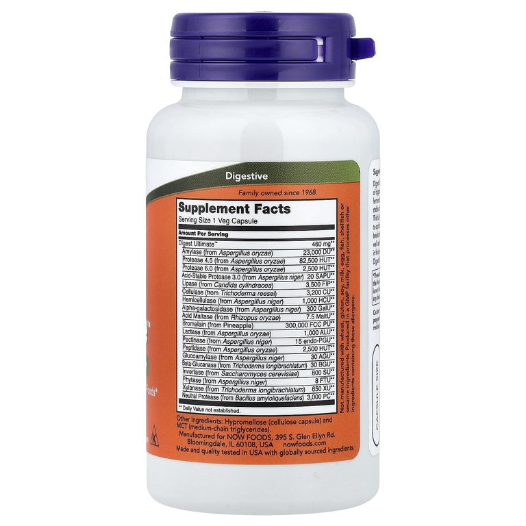 NOW Foods, Digest Ultimate™, 60 растительных капсул