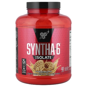 BSN, Syntha-6 Isolate, протеиновая смесь для приготовления напитка, печенье с арахисовой пастой, 1,82 кг (4,02 фунта)