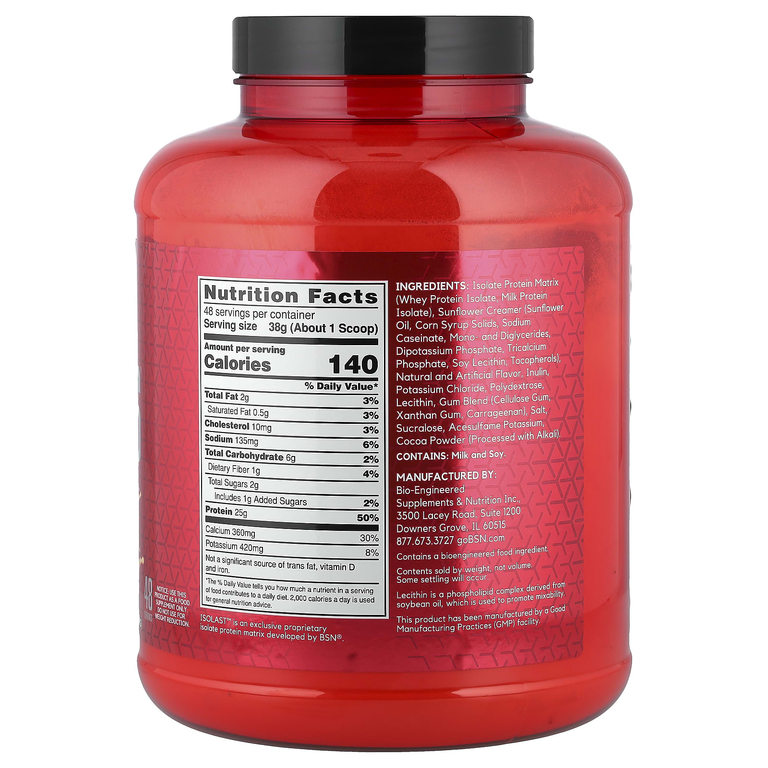 BSN, Syntha-6 Isolate, протеиновая смесь для приготовления напитка, печенье с арахисовой пастой, 1,82 кг (4,02 фунта)