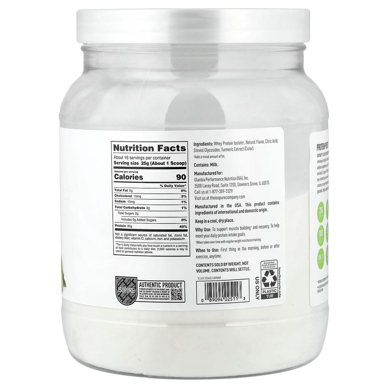 Isopure, прозрачный низкоуглеводный протеиновый порошок, манго и лайм, 400 г (14,1 унции)