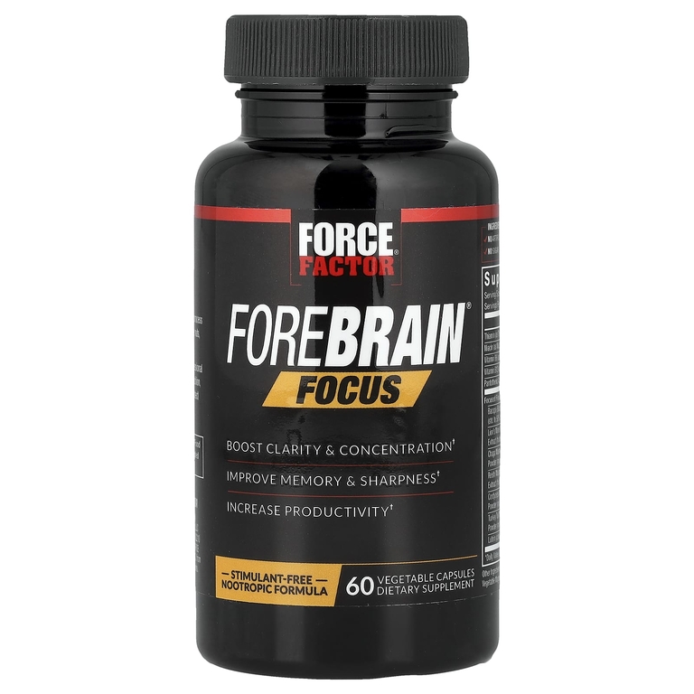 Force Factor, Forbrain® Focus, 60 растительных капсул