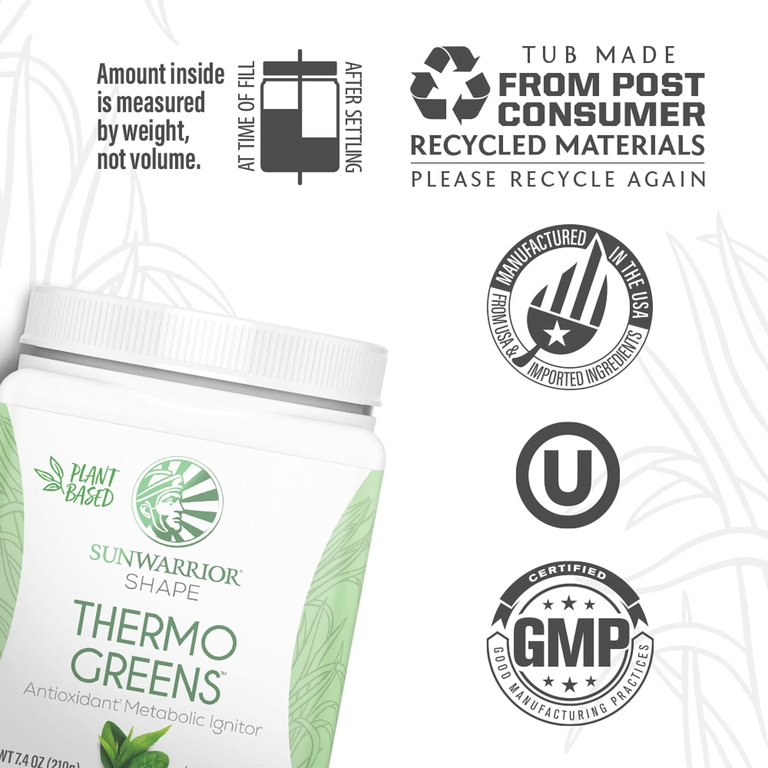 Sunwarrior, Shape, Thermo Greens™, без добавок, 210 г (7,4 унции) (Товар снят с продажи) 