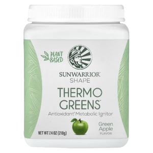 Sunwarrior, Shape, Thermo Greens™, со вкусом зеленого яблока, 210 г (7,4 унции)