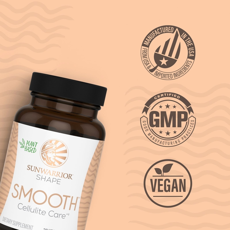 Sunwarrior, Shape, Smooth™, 30 веганских капсул