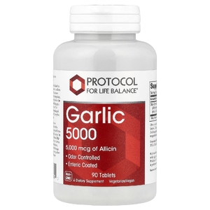Protocol for Life Balance, Garlic 5000, чеснок, 5000 мкг, 90 таблеток