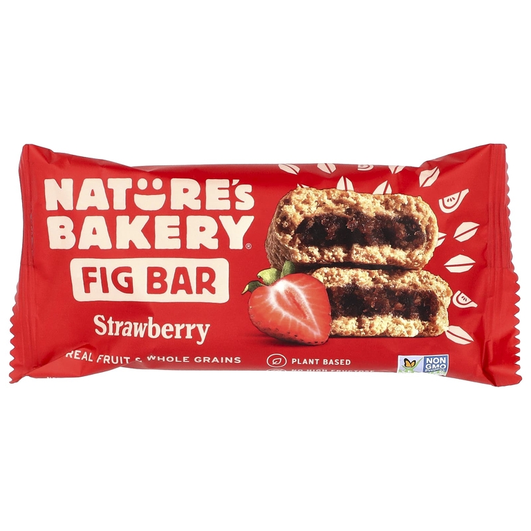 Nature's Bakery, Инжирный батончик, клубника, 6 двойных пакетиков по 57 г (2 унции)