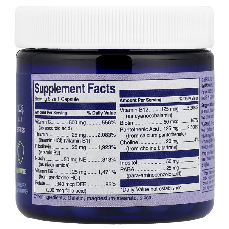 Swanson WIO, Stress Restore & Immune Reload ™, 30 капсул