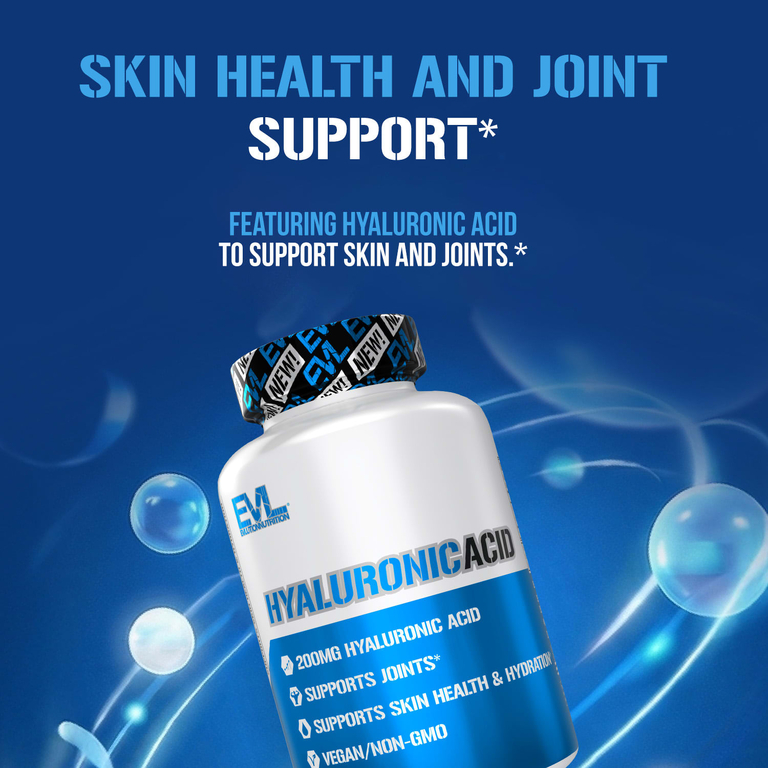 EVLution Nutrition, Гиалуроновая кислота, 200 мг, 30 растительных капсул