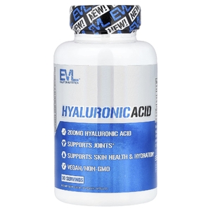 EVLution Nutrition, Гиалуроновая кислота, 200 мг, 30 растительных капсул