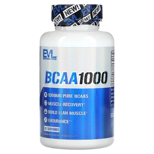 EVLution Nutrition, BCAA1000, 60 растительных капсул (Товар снят с продажи) 