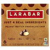 Larabar, The Original Real Fruit &amp; Nut Bar™, арахисовая паста и шоколадная крошка, 6 батончиков по 45 г (1,6 унции)