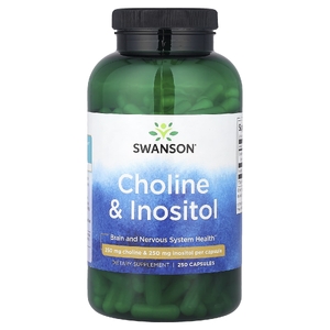 Swanson Vitamins, холин и инозитол, 250 капсул