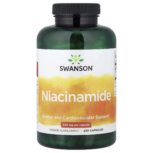 Swanson Vitamins, никотинамид, 500 мг, 250 капсул