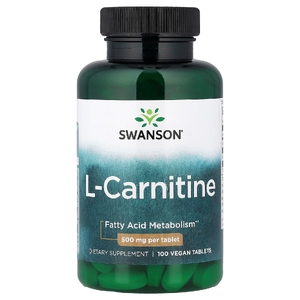 Swanson Vitamins, L-карнитин, 100 веганских таблеток