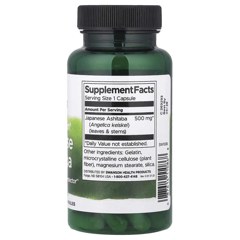 Swanson Vitamins, Full Spectrum®, японская ашитаба, 500 мг, 60 капсул (Товар снят с продажи) 