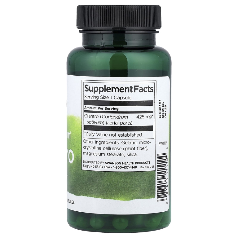 Swanson Vitamins, Full Spectrum®, кориандр, 425 мг, 60 капсул