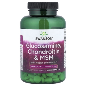 Swanson Vitamins, Глюкозамин, хондроитин и МСМ, 360 мини-таблеток