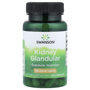 Swanson Vitamins, Почечные железы, 500 мг, 60 капсул