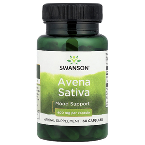 Swanson Vitamins, Avena Sativa, 400 мг, 60 капсул