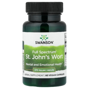 Swanson Vitamins, Full Spectrum® зверобой, 375 мг, 60 веганских капсул