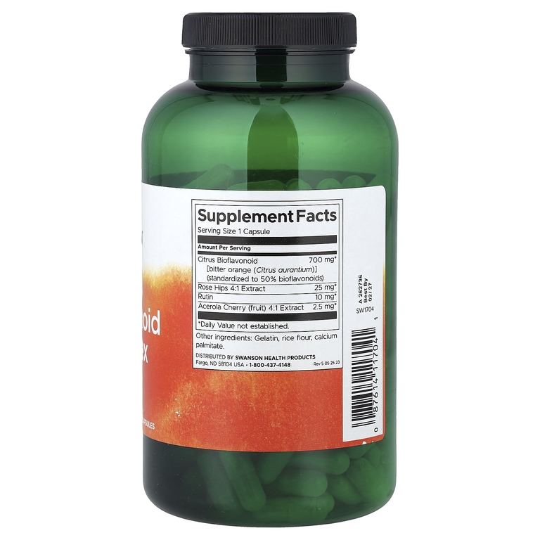 Swanson Vitamins, Комплекс цитрусовых биофлавоноидов`` 250 капсул (Товар снят с продажи) 