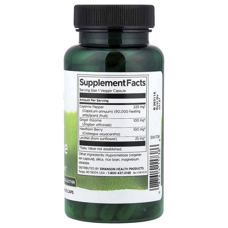 Swanson Vitamins, кайенский перец, 100 растительных капсул