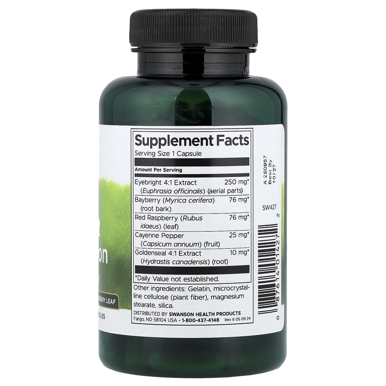 Swanson Vitamins, Травяная очанка, 100 капсул