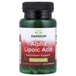 Swanson Vitamins, альфа-липоевая кислота, 50 мг, 120 капсул