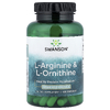 Swanson Vitamins, L-аргинин и L-орнитин, 100 капсул