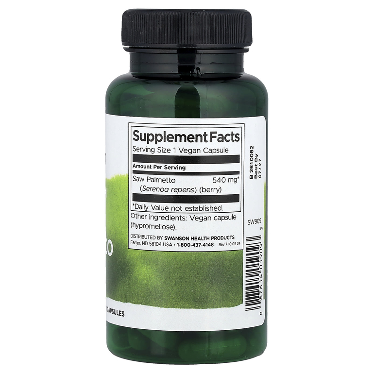 Swanson Vitamins, Full Spectrum®, сереноя, 540 мг, 100 веганских капсул