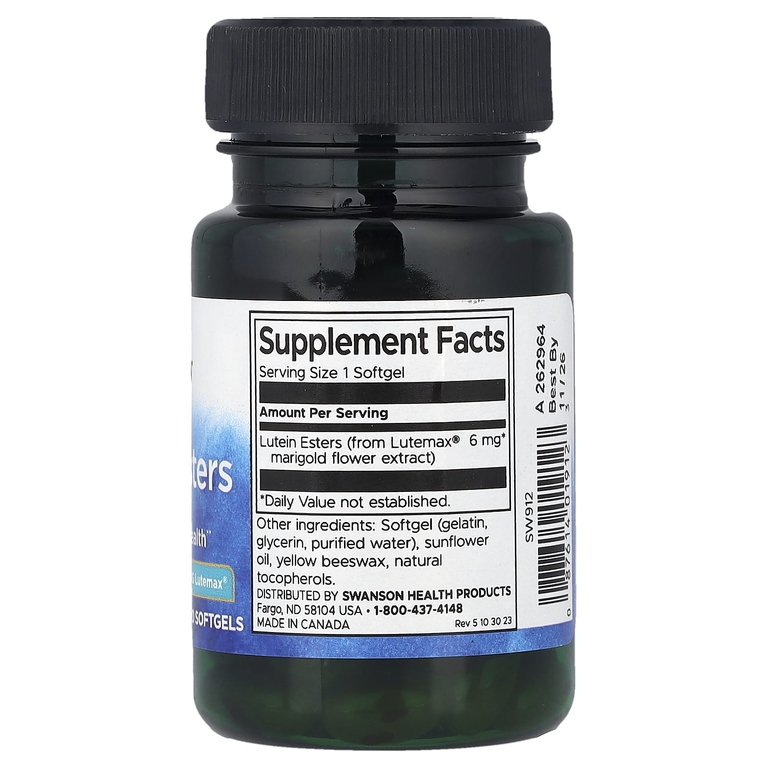 Swanson Vitamins, эфиры лютеина, 6 мг, 100 капсул (Товар снят с продажи) 