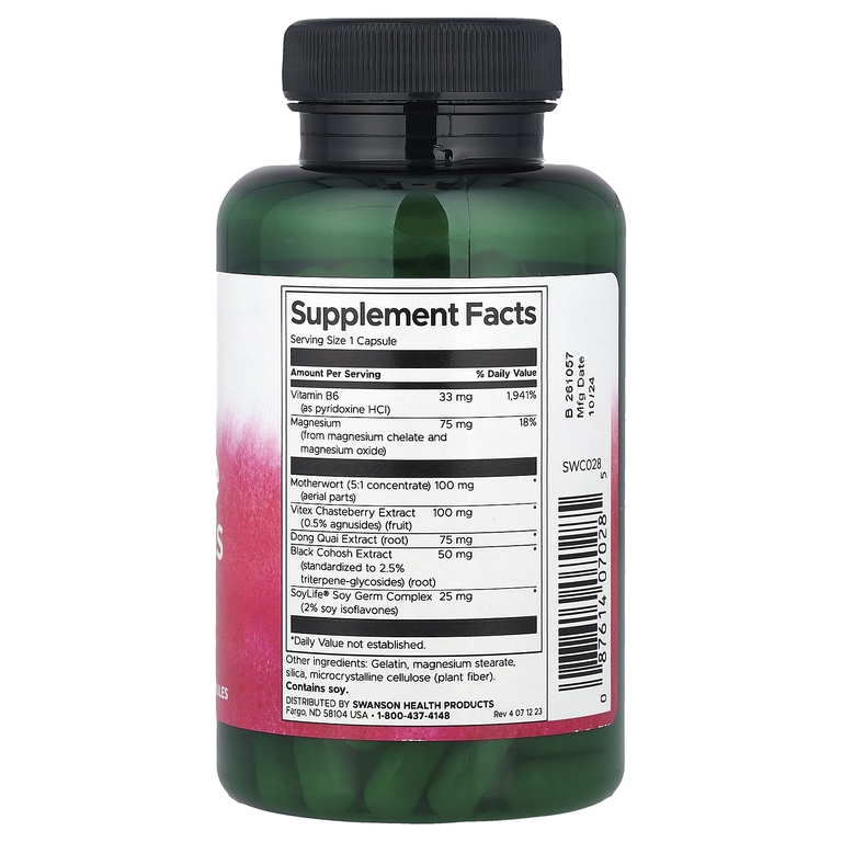 Swanson Vitamins, Hormone Essentials, добавка для женского здоровья, 120 капсул