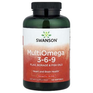 Swanson Vitamins, MultiOmega 3-6-9`` 120 мягких таблеток