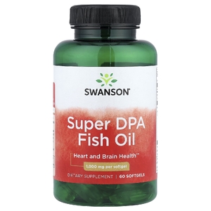 Swanson Vitamins, Рыбий жир Super DPA, 1000 мг, 60 мягких таблеток