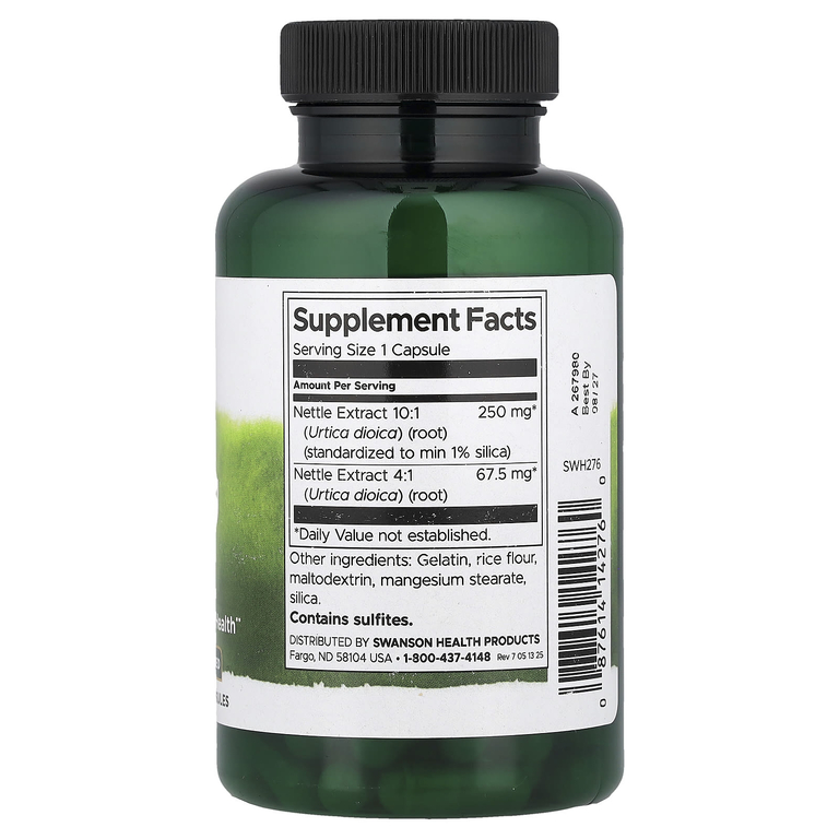 Swanson Vitamins, Крапива двудомная, 120 капсул