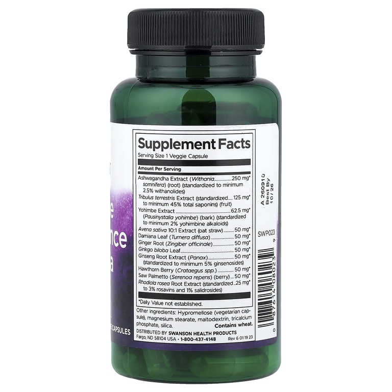 Swanson Vitamins, Ultimate Performance Formula, мужское здоровье, 60 растительных капсул