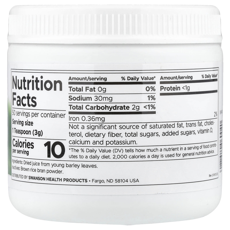 Swanson Vitamins, порошок из сока ростков ячменя, 150 г (5,3 унции)
