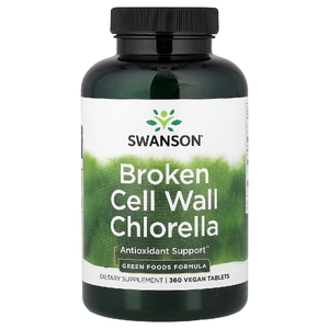 Swanson Vitamins, Хлорелла с разрушенной клеточной оболочкой, 360 веганских таблеток
