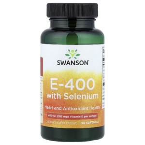 Swanson, E-400 с селеном, 90 капсул