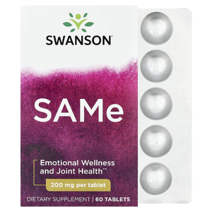 Swanson Vitamins, SAM-e, 200 мг, 60 таблеток