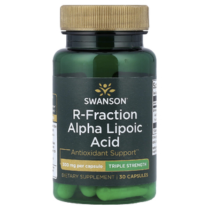 Swanson Vitamins, R-Frction, альфа-липоевая кислота, тройная сила, 300 мг, 30 капсул