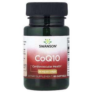 Swanson Vitamins, коэнзимQ10, 30 мг, 60 мягких таблеток