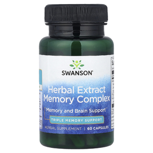 Swanson Vitamins, комплекс экстрактов трав для памяти, 60 капсул