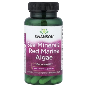 Swanson Vitamins, Sea Minerals, красные морские водоросли, 60 растительных капсул