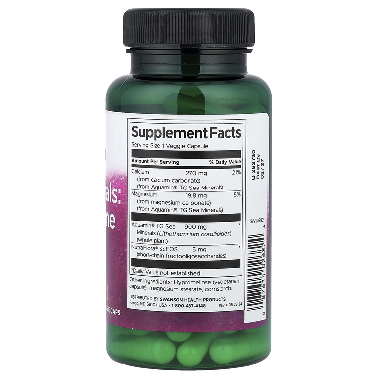 Swanson Vitamins, Sea Minerals, красные морские водоросли, 60 растительных капсул