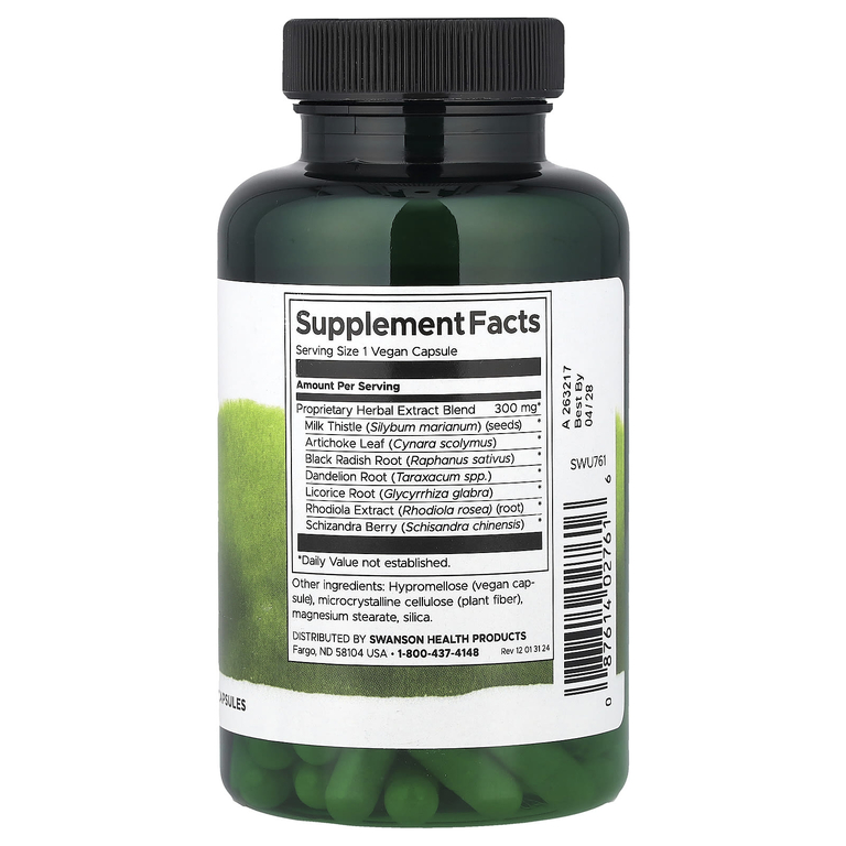 Swanson Vitamins, Liver Tone, 120 веганских капсул